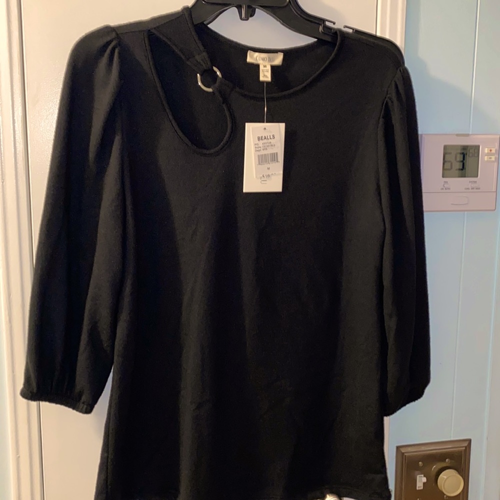 NWT Como blu three-quarter sleeve sweater with opening on your chest